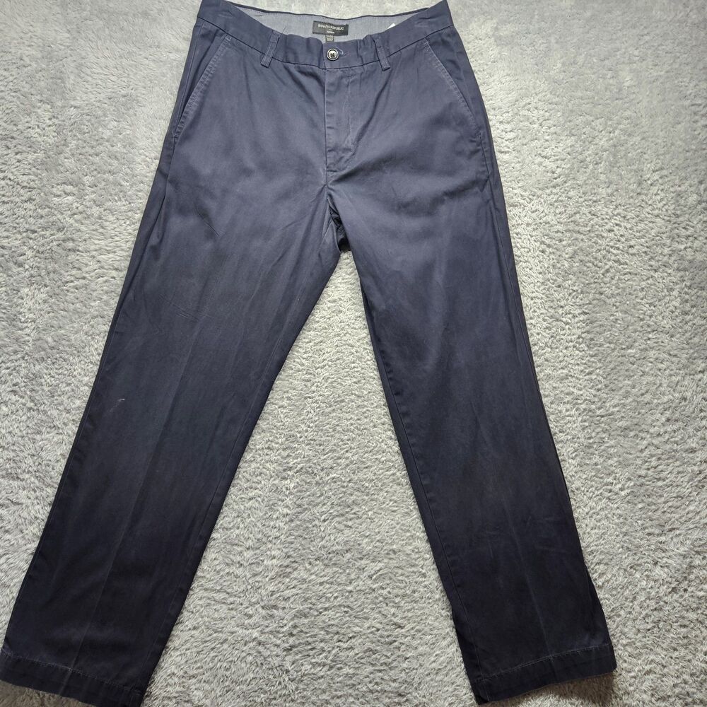 Banana Republic Mens Navy Dawson Pants Chino Size 31x30 Preppy Classic